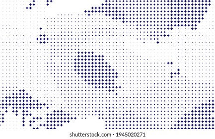 Halftone texture with blue dots. Minimalism, vector. Background for posters, websites, business cards, postcards, interior design