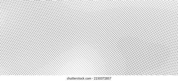 The halftone texture is chaotic monochrome. Abstract black and white waves background of dots. Backdrop for the design of websites, business cards, posters