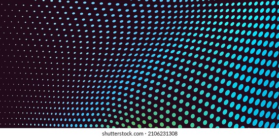 The halftone texture is colored. A chaotic pattern of dots. Background for business cards, websites, catalogs