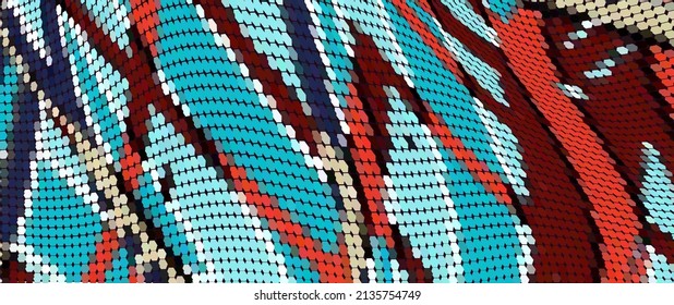 The halftone texture is colored. A chaotic pattern of dots. Background for business cards, websites, catalogs