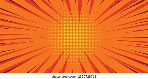 Fondo de Vector de superhéroe de cómic de textura de semitono