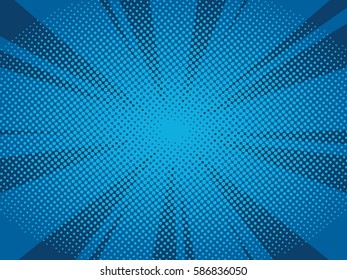 Halftone texture comic book superhero vector background