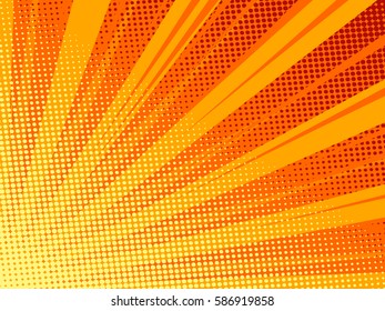 Halftone texture comic book superhero vector background