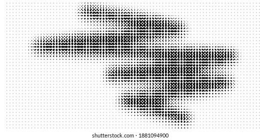 Halftone texture with dots. Vector. Modern background for posters, websites, web pages, business cards, postcards, interior design. Punk, pop, grunge in vintage style Minimalism