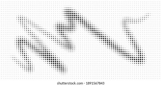 Halftone texture with dots. Vector. Modern background for posters, websites, web pages, business cards, postcards, interior design. Punk, pop, grunge in vintage style. Minimalism. 