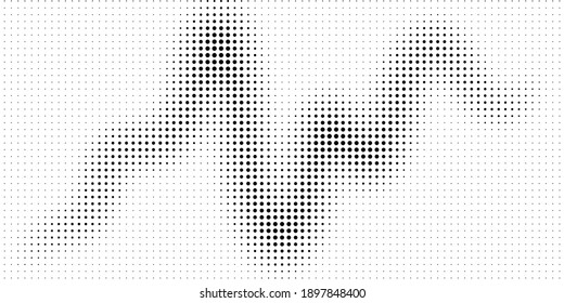 Halftone texture with dots. Vector. Modern background for posters, websites, web pages, business cards, postcards, interior design. Punk, pop, grunge in vintage style. Minimalism. 