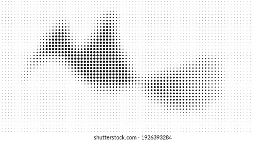 Halftone texture with dots. Vector. Modern background for posters, websites, web pages, business cards, postcards, interior design. Punk, pop, grunge in vintage style. Minimalism. 