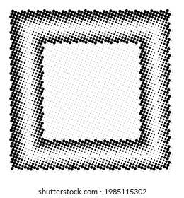 Halftone texture with dots. Vector. Modern background for posters, websites, web pages, business cards, postcards, interior design. Punk, pop, grunge in vintage style. Minimalism.