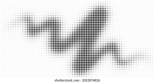 Textura de semitono con puntos. Vector. Fondo moderno para afiches, sitios web, páginas web, tarjetas de visita, postales, diseño interior. Punk, pop, grunge de estilo vintage. Minimalismo.