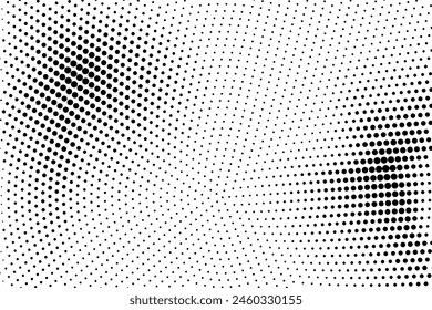 Halftone texture with dots. Vector. Modern background for posters, websites, web pages, business cards, postcards, interior design. Punk, pop, grunge in vintage style. Minimalism.