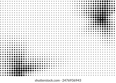 Halftone texture with dots. Vector. Modern background for posters, websites, web pages, business cards, postcards, interior design. Punk, pop, grunge in vintage style. Minimalism.