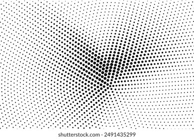 Halftone texture with dots. Vector. Modern background for posters, websites, web pages, business cards, postcards, interior design. Punk, pop, grunge in vintage style. Minimalism.