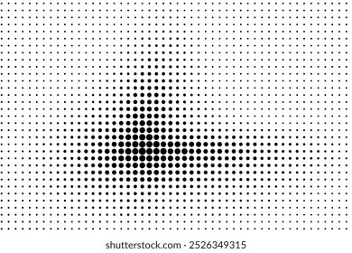 Textura de meio-tom com pontos. Vetor. Fundo moderno para cartazes, sites, páginas da web, cartões de visita, cartões postais, design de interiores. Punk, pop, grunge em estilo vintage. Minimalismo.