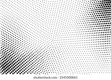 Halftone texture with dots. Vector. Modern background for posters, websites, web pages, business cards, postcards, interior design. Punk, pop, grunge in vintage style. Minimalism.