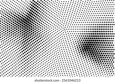 Halftone texture with dots. Vector. Modern background for posters, websites, web pages, business cards, postcards, interior design. Punk, pop, grunge in vintage style. Minimalism.