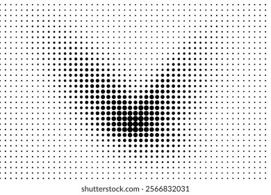 Halftone texture with dots. Vector. Modern background for posters, websites, web pages, business cards, postcards, interior design. Punk, pop, grunge in vintage style. Minimalism.