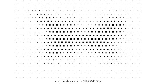 Halftone texture with geometric figures. Vector. Modern background for posters, websites, web pages, business cards, postcards, interior design. Punk, pop, grunge in vintage style. Minimalism. 