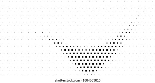 Halftone texture with geometric figures. Vector. Modern background for posters, websites, web pages, business cards, postcards, interior design. Punk, pop, grunge in vintage style. Minimalism. 