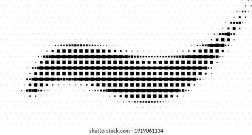 Halftone texture with geometric figures. Vector. Modern background for posters, websites, web pages, business cards, postcards, interior design. Punk, pop, grunge in vintage style. Minimalism. 