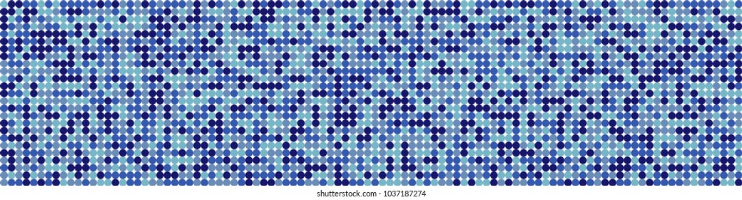 Halftone texture. Geometric pattern with colorful squares for poster or banner. Horizontal halftone background with color elements for your design. Vector texture.