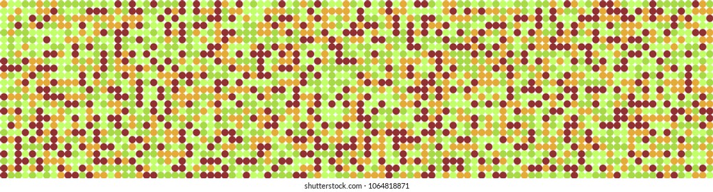 Halftone texture. Geometric pattern with colorful squares for poster or banner. Horizontal halftone background with color squares for your design. Vector texture.