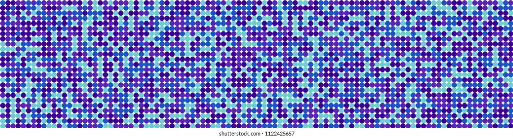 Halftone texture. Geometric pattern with colorful squares for poster or banner. Horizontal halftone background with color squares for your design. Vector texture.