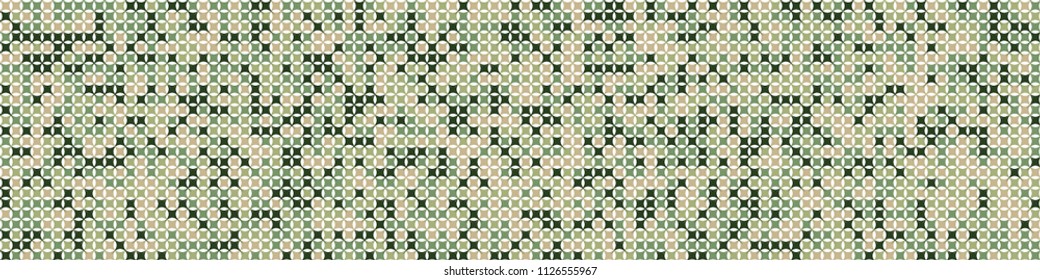 Halftone texture. Geometric pattern with colorful squares for card or print. Horizontal halftone background with color elements for your design. Vector texture.