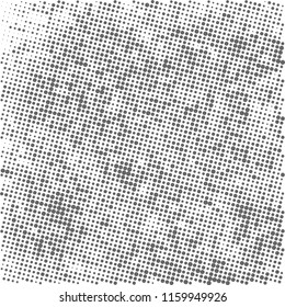 Halftone texture gray color. The pattern of dots on a white background