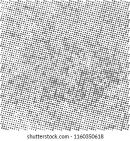 Halftone texture gray color. The pattern of dots on a white background