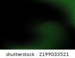 Halftone texture with green dots on a black background. Minimalism, vector. Background for posters, sites, business cards, postcards, interior design