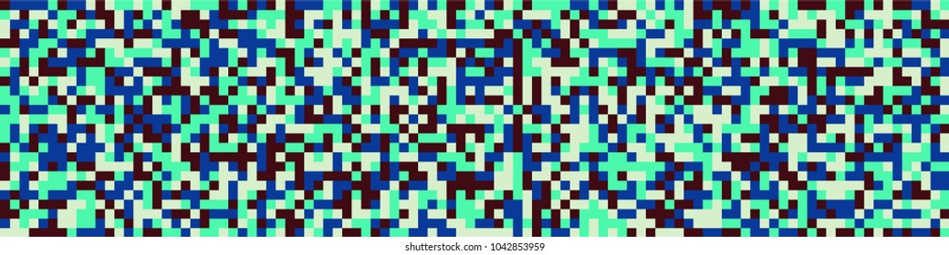 Halftone texture. Modern pattern with colorful squares for card or print. Horizontal halftone background with color elements for your design. Vector texture.