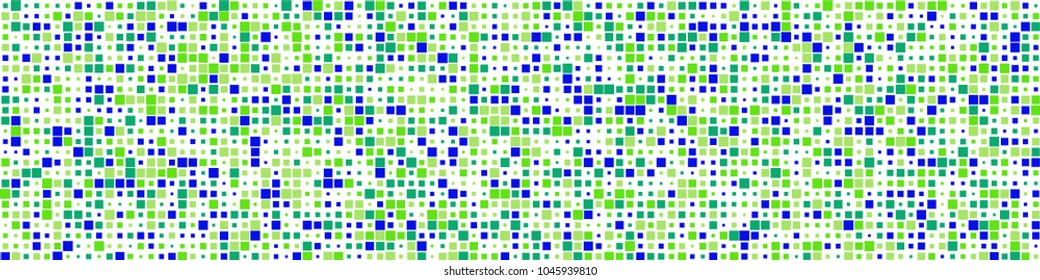 Halftone texture. Modern pattern with colorful squares for print or mobile application. Horizontal halftone background with color squares for your design. Vector texture.