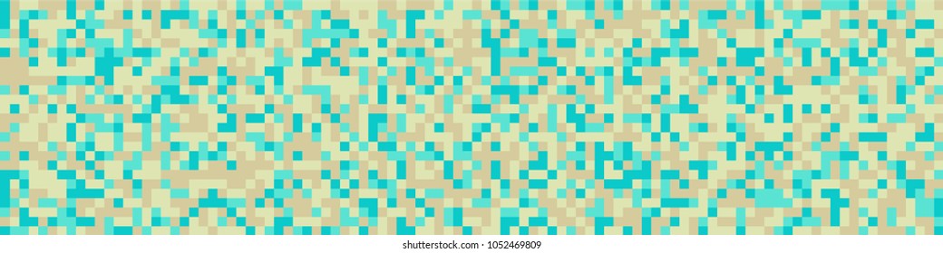 Halftone texture. Modern pattern with colorful squares for poster or banner. Horizontal halftone background with color squares for your design. Vector texture.