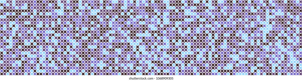 Halftone texture. Modern pattern with colorful squares for poster or banner. Horizontal halftone background with color elements for your design. Vector texture.