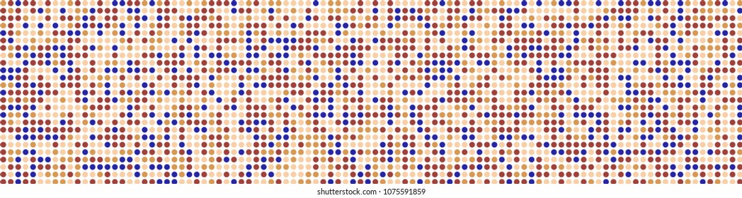 Halftone texture. Modern pattern with colorful squares for poster or banner. Horizontal halftone background with color elements for your design. Vector texture.
