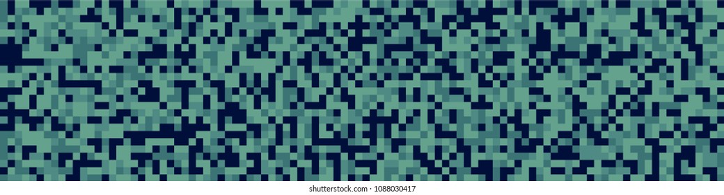 Halftone texture. Modern pattern with colorful squares for print or mobile application. Horizontal halftone background with color elements for your design. Vector texture.