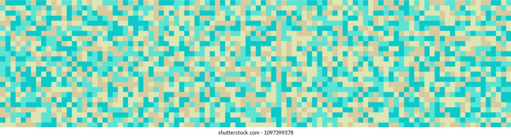 Halftone texture. Modern pattern with colorful elements for poster or banner. Horizontal halftone background with color squares for your design. Vector texture.
