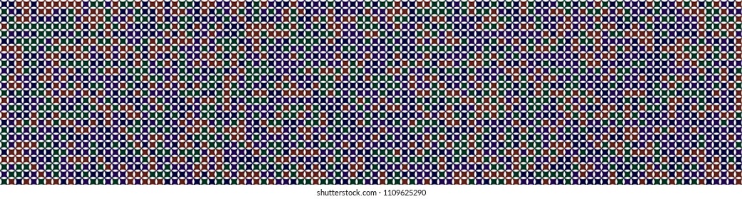 Halftone texture. Modern pattern with colorful squares for poster or banner. Horizontal halftone background with color elements for your design. Vector texture.