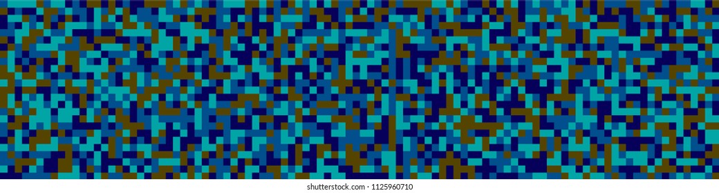 Halftone texture. Modern pattern with colorful elements for print or mobile application. Horizontal halftone background with color squares for your design. Vector texture.