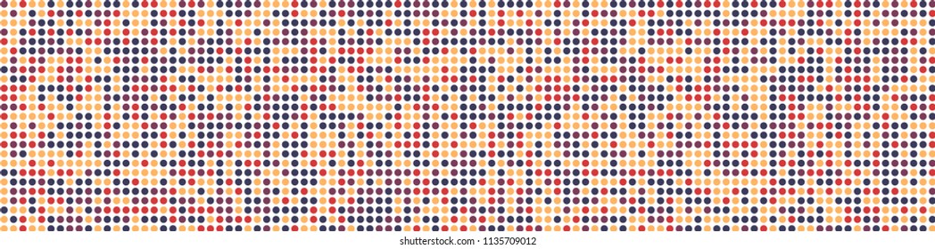 Halftone texture. Modern pattern with colorful squares for poster or banner. Horizontal halftone background with color elements for your design. Vector texture.