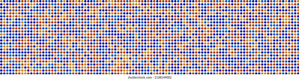 Halftone texture. Modern pattern with colorful squares for card or print. Horizontal halftone background with color squares for your design. Vector texture.