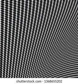 Halftone texture is monochrome. Abstract background of black dots on white. Vector chaotic pattern