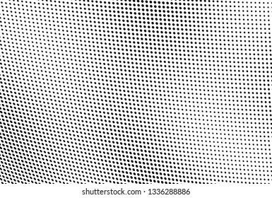 Halftone texture is monochrome. Abstract black and white background of dots