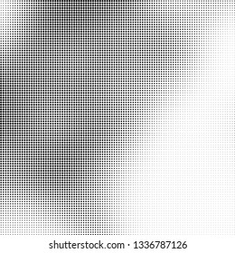 Halftone texture is monochrome. Abstract black and white background of dots