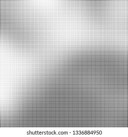 Halftone texture is monochrome. Abstract black and white background of dots
