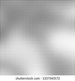Halftone texture is monochrome. Abstract black and white background of dots