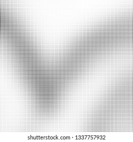 Halftone texture is monochrome. Abstract black and white background of dots