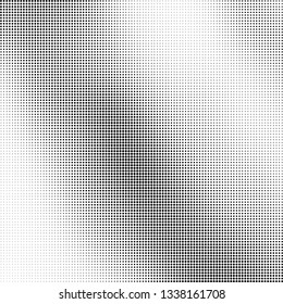 Halftone texture is monochrome. Abstract black and white background of dots