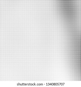 Halftone texture is monochrome. Abstract black and white background of dots