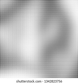 Halftone texture is monochrome. Abstract black and white background of dots